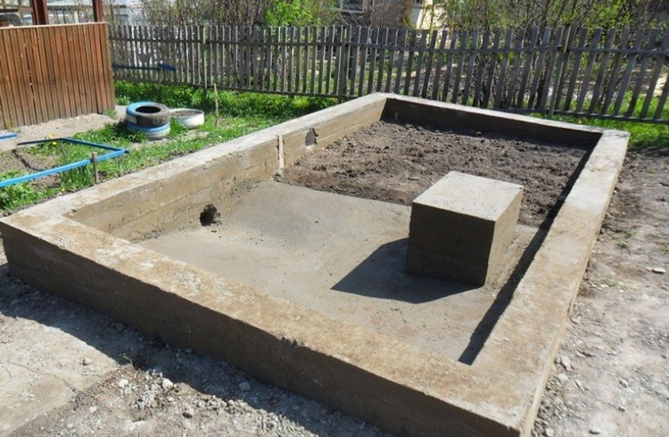 ленточный фундамент для строителсьтва бани